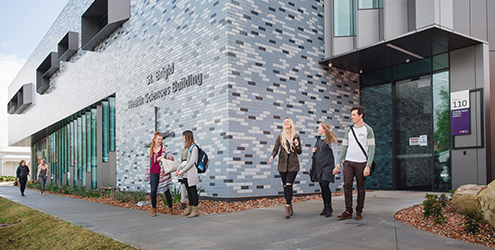 Outside the Ballarat science building