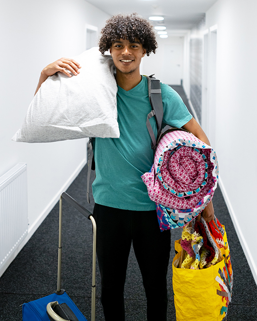 Student moving to university