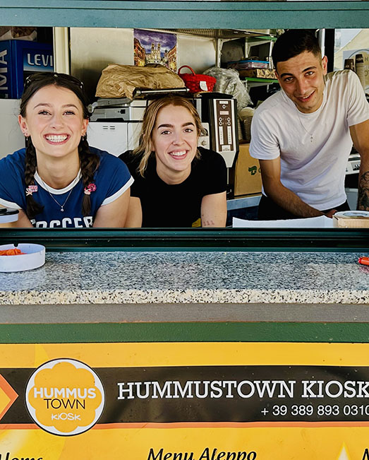 Students at Hummustown, Rome