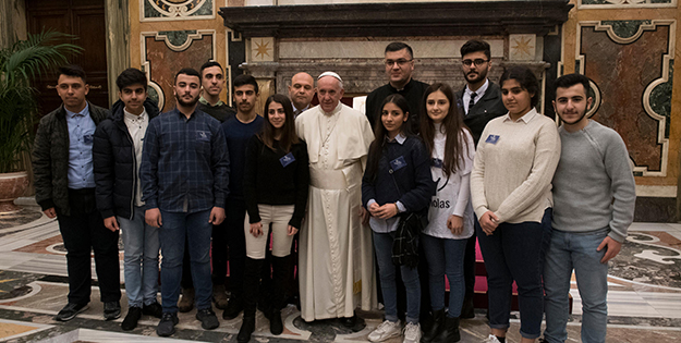Father Dankha, Francis and Chaldean students