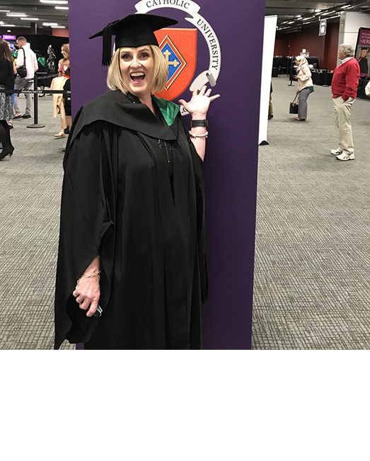 Kerrie graduates tile