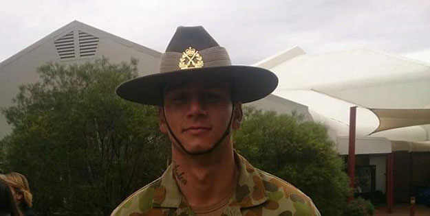 Joel Hartgrove in the army