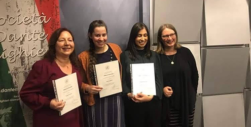 Language class award winners