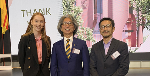 Olivia with Dr Tien Kieu and colleague Vinh