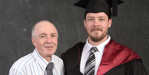 Gareth Mitchell Burke and his father