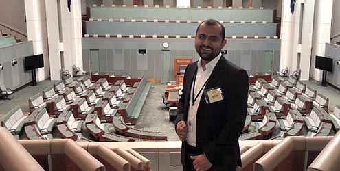 Fazal Ullah on internship