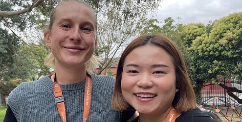 Lillianne Stephenson Gordon and Evie Ta.